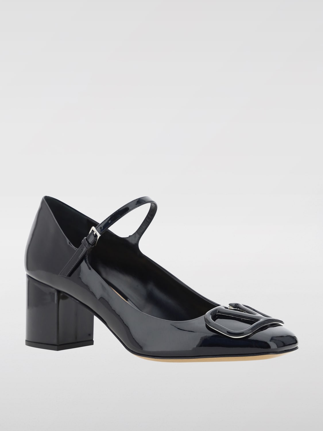 VALENTINO GARAVANI ブラックハイヒール 37.5 Valentino Garavani Rockstud Metallic Ankle Strap Pumps 100 MM