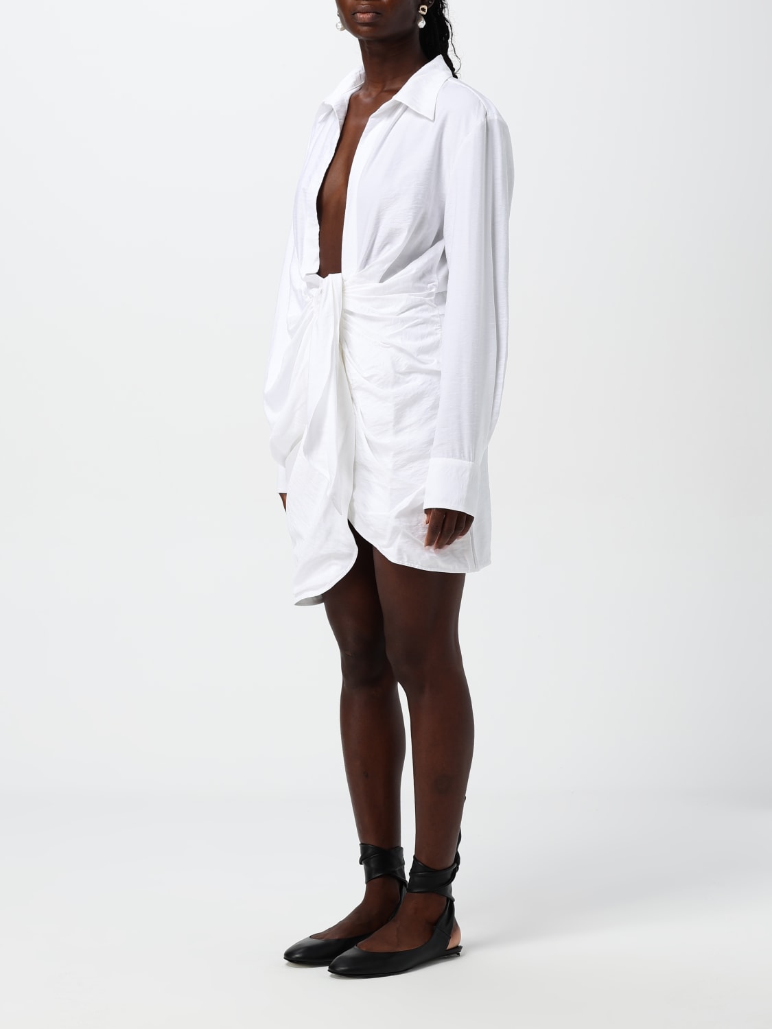 JACQUEMUS DRESS: Dress woman Jacquemus, White - Img 4