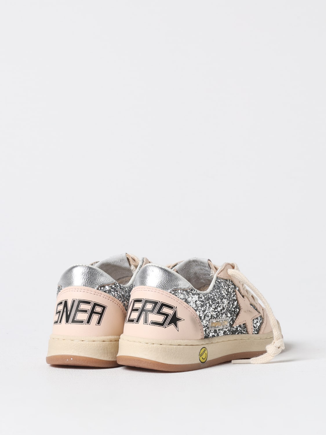 GOLDEN GOOSE BASKETS: Chaussures enfant Golden Goose, Argent - Img 3