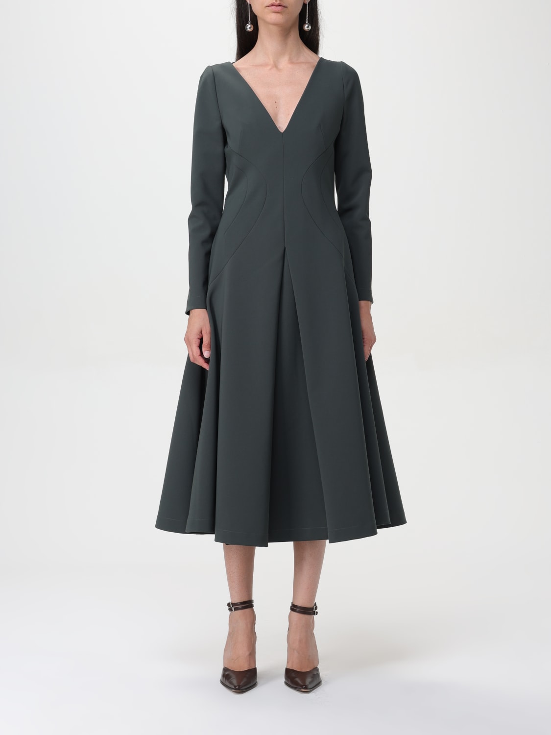 PHILOSOPHY DI LORENZO SERAFINI: Dress woman - Charcoal | Philosophy Di  Lorenzo Serafini dress 04275721 online at GIGLIO.COM