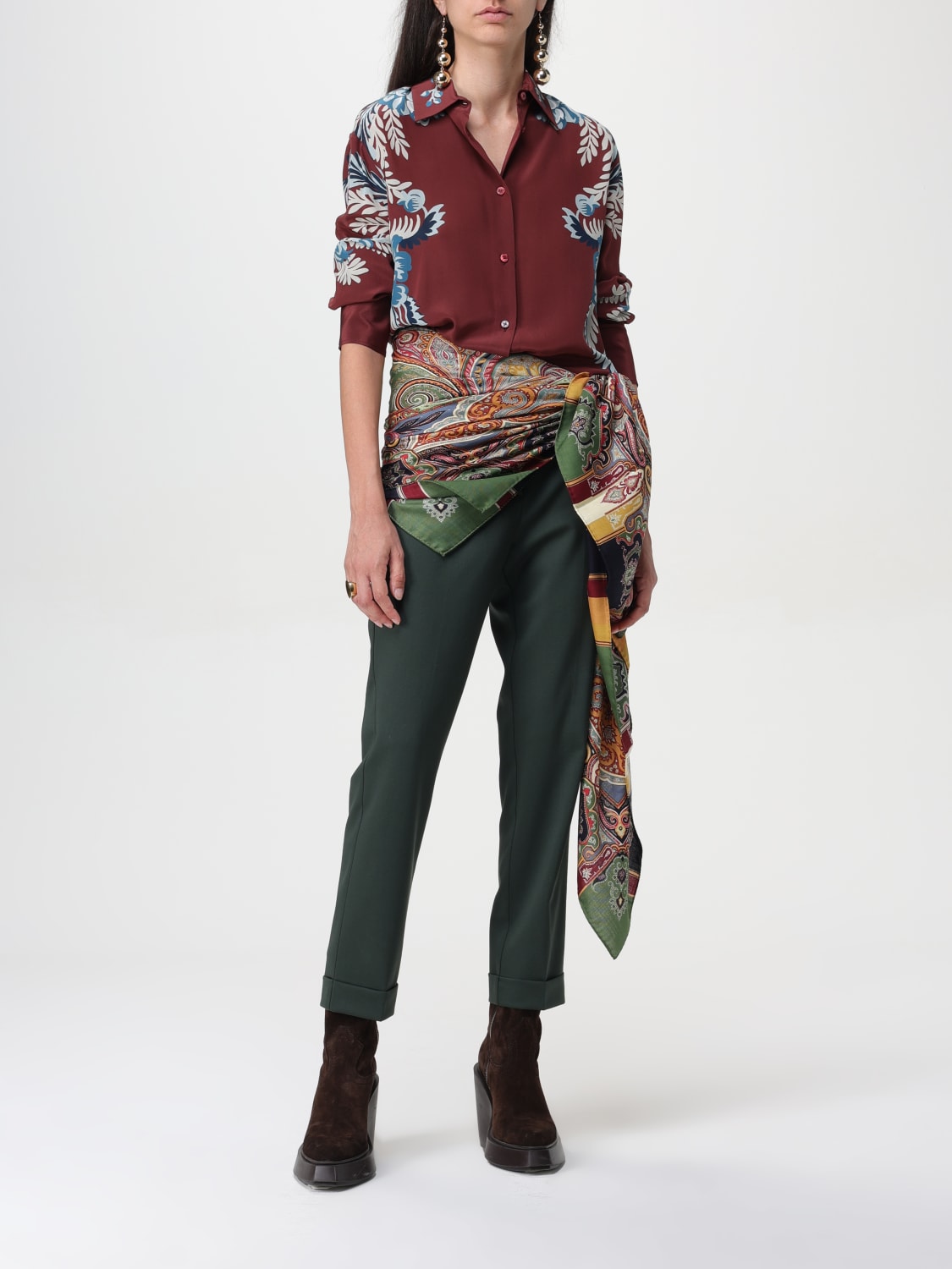 ETRO SHIRT: Shirt woman Etro, Burnt - Img 2