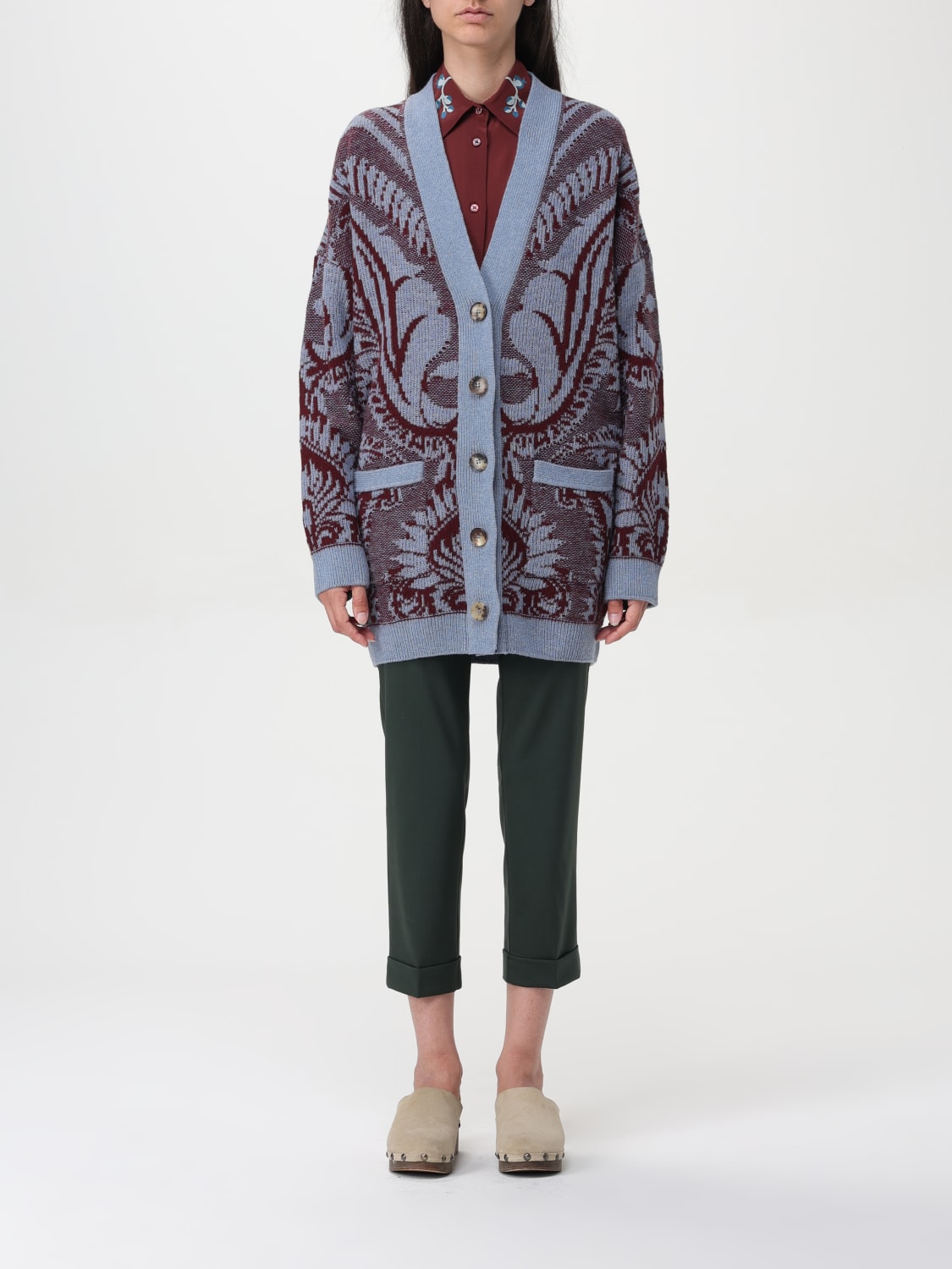 Giglio Cardigan di lana paisley Etro