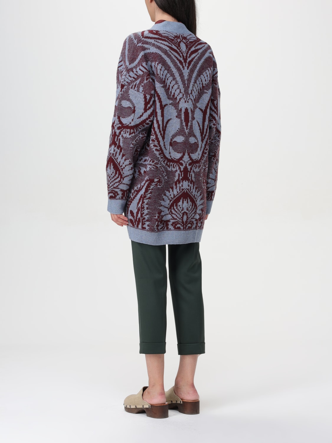 ETRO CARDIGAN: Cardigan woman Etro, Burgundy - Img 3