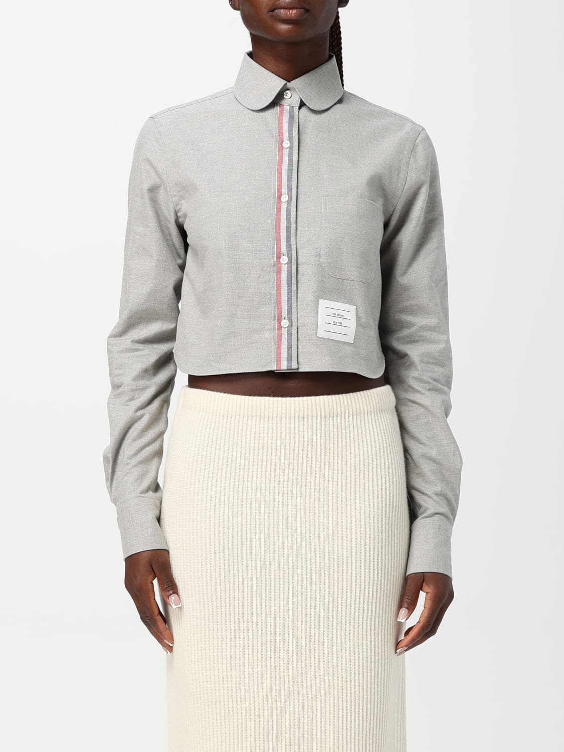 Giglio Camicia cropped Thom Browne in cotone