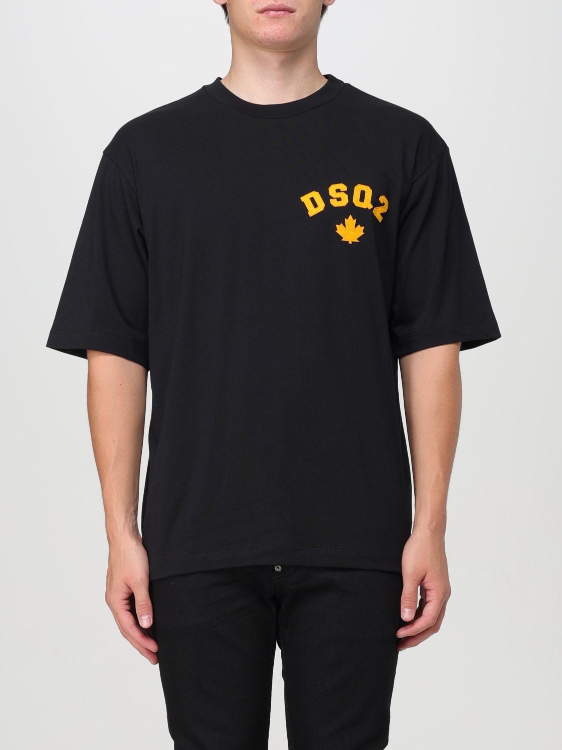 Giglio T-shirt in cotone con logo Dsquared2