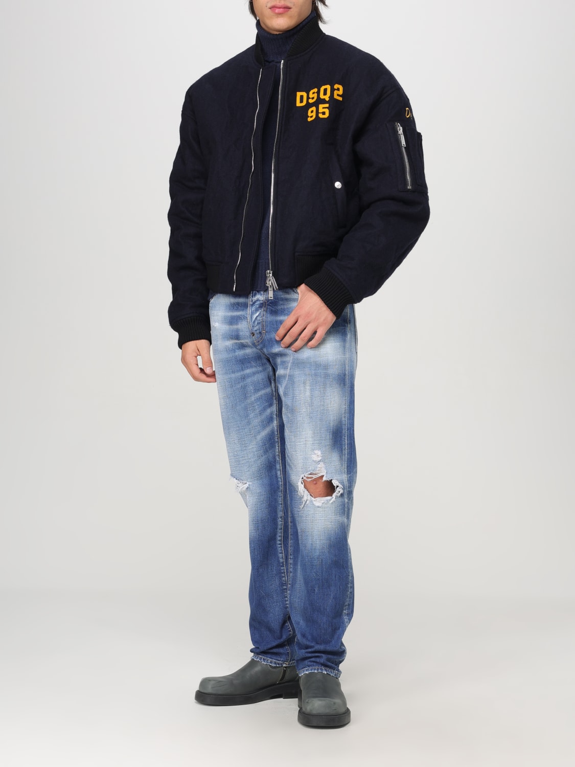 DSQUARED2 SWEATER: Sweater men Dsquared2, Blue - Img 2