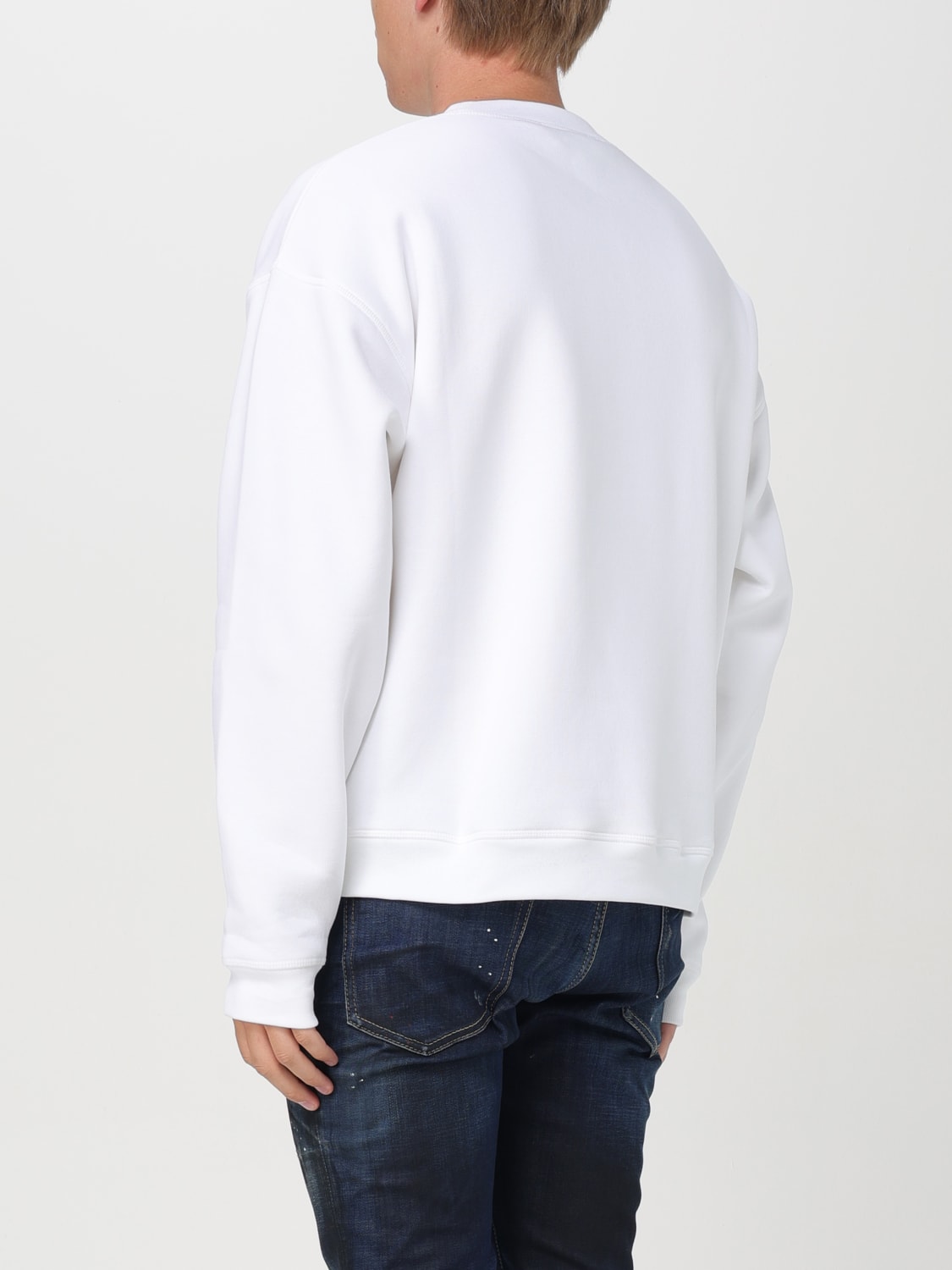 DSQUARED2 SWEATSHIRT: Sweatshirt homme Dsquared2, Blanc - Img 2