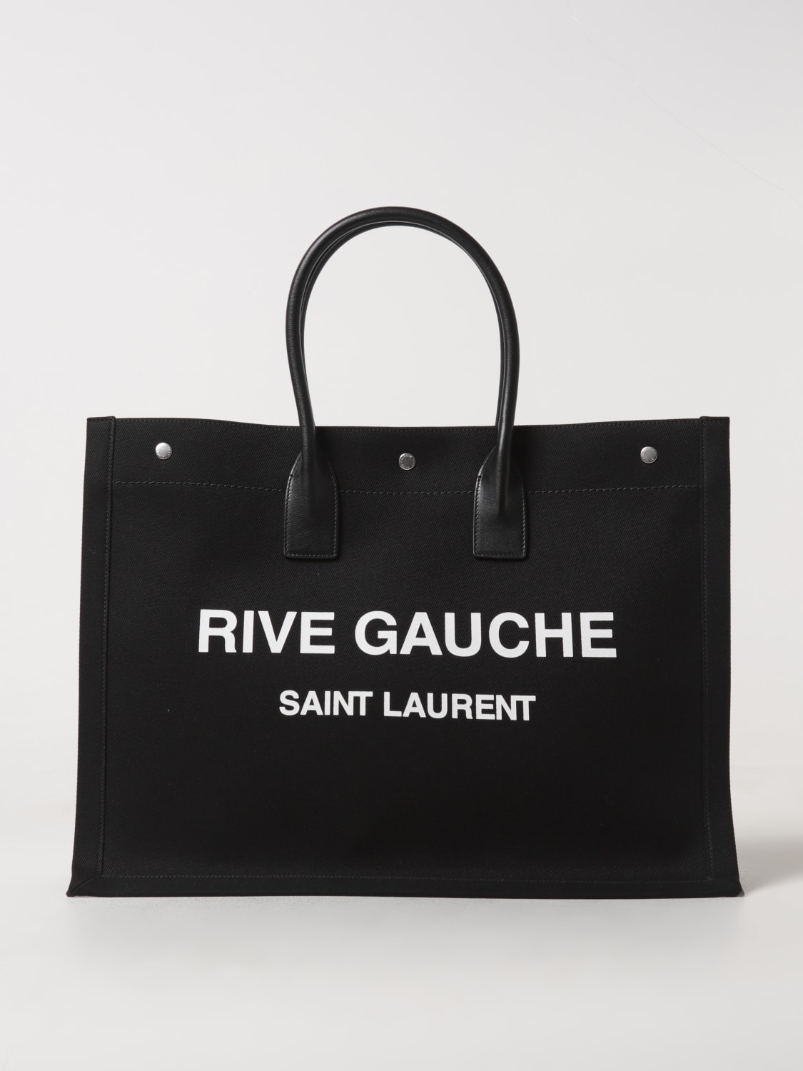 Giglio Borsa Rive Gauche Saint Laurent in canvas di cotone