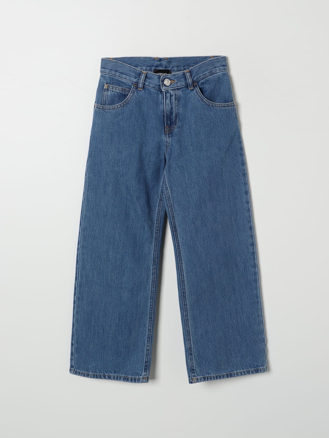 VERSACE JEANS: Jeans kids Versace, Blue - Img 1