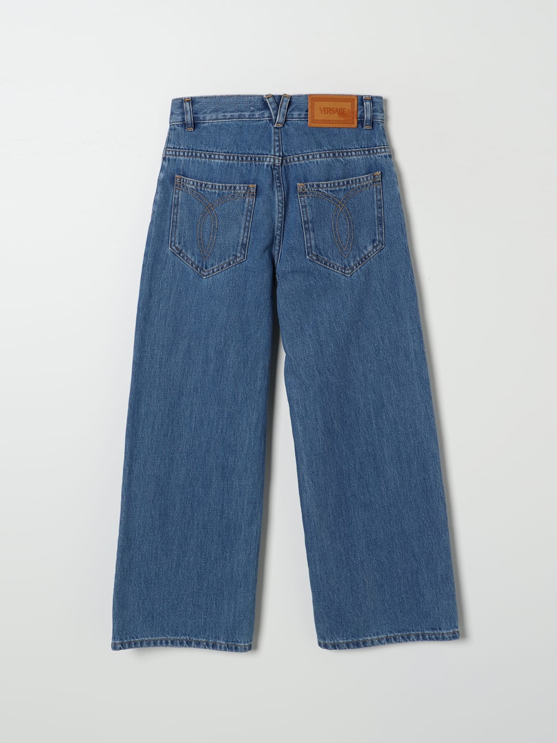 VERSACE JEANS: Jeans kids Versace, Blue - Img 2