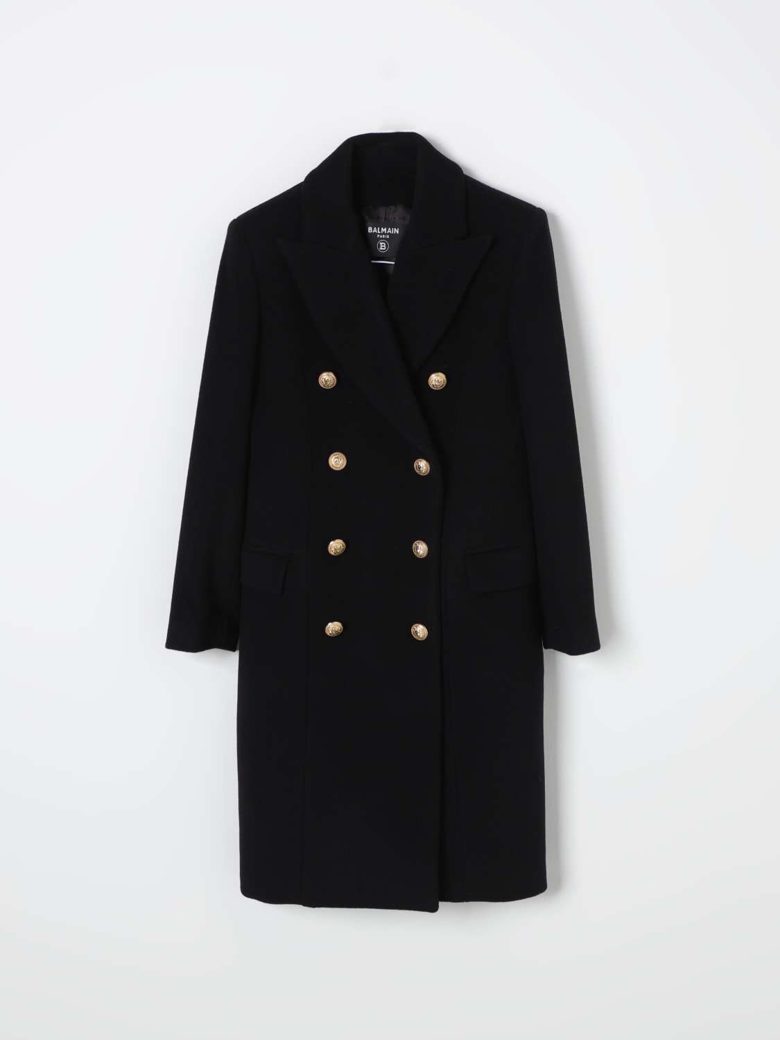 BALMAIN COAT: Coat kids Balmain, Black - Img 1