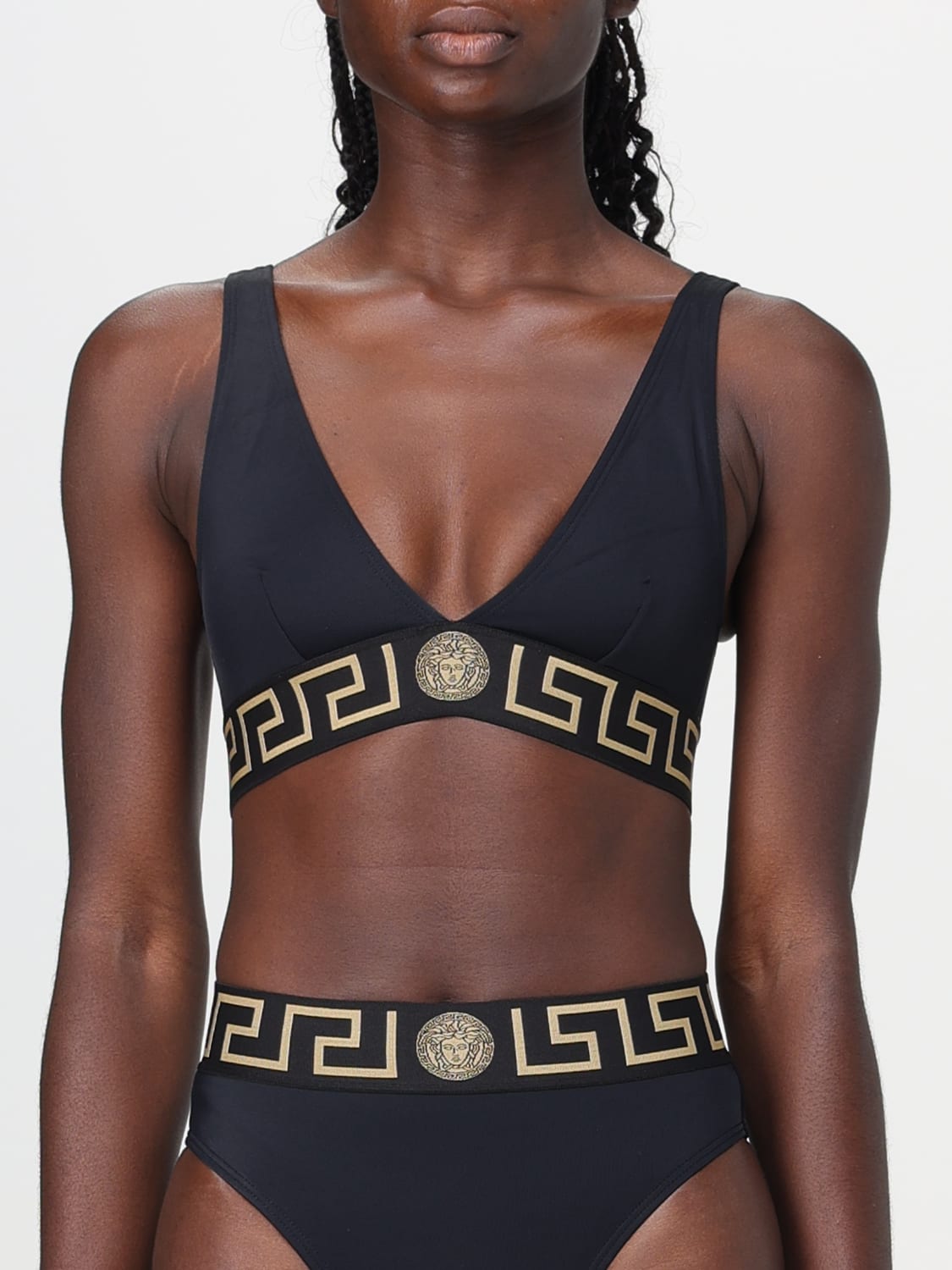 Giglio Costume Bikini Top Greca Versace