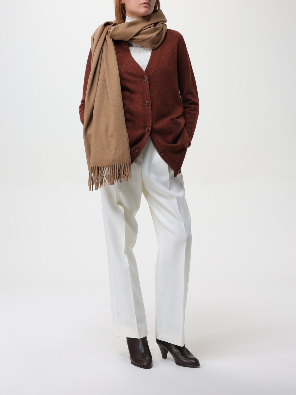 MAX MARA CARDIGAN: Cardigan woman Max Mara, Brown - Img 2