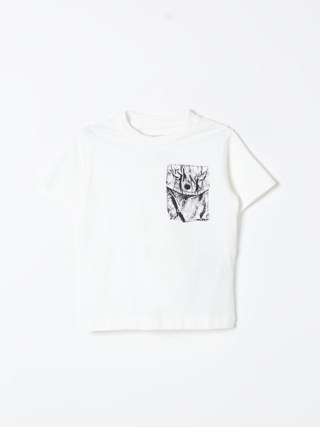 C.P. COMPANY T-SHIRT: T-shirt kids C.P. Company, White - Img 1