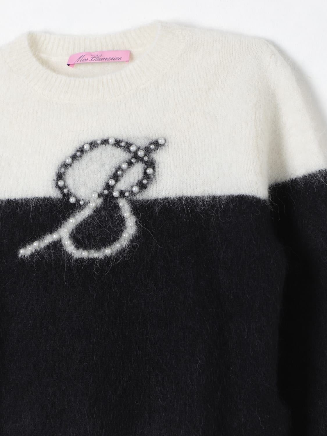 MISS BLUMARINE SWEATER: Sweater kids Miss Blumarine, Black - Img 3