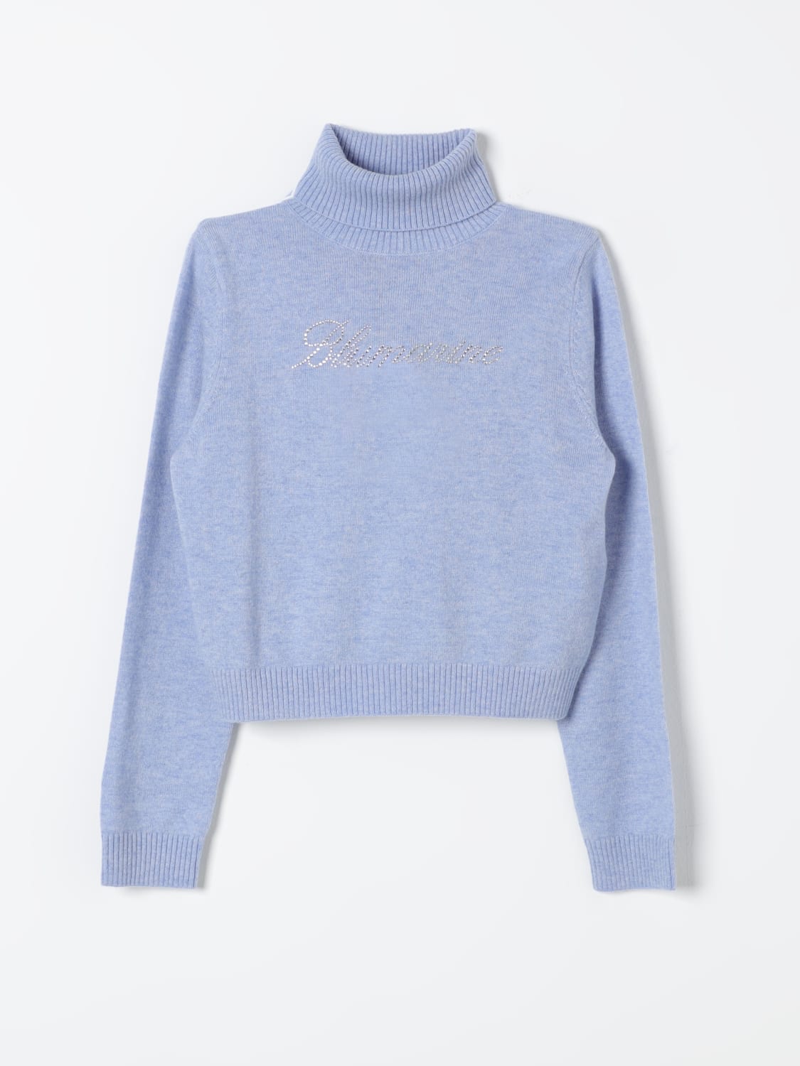 MISS BLUMARINE SWEATER: Sweater kids Miss Blumarine, Blue - Img 1