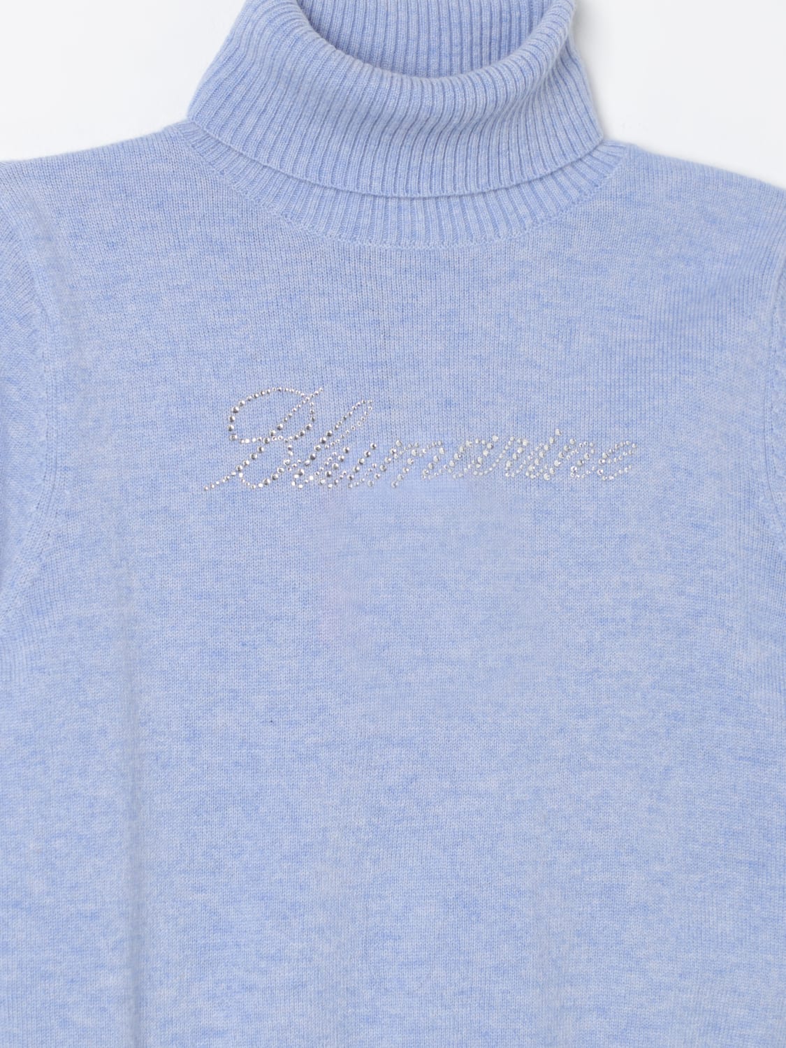 MISS BLUMARINE SWEATER: Sweater kids Miss Blumarine, Blue - Img 3