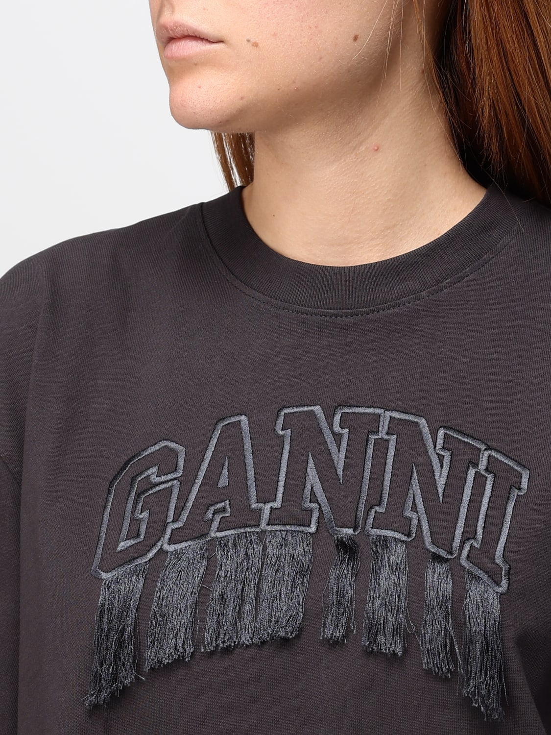 GANNI T-SHIRT: T-shirt woman Ganni, Black - Img 3