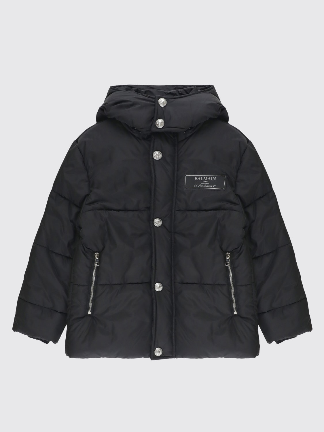 BALMAIN JACKE: Mäntel kinder Balmain, Schwarz - Img 1