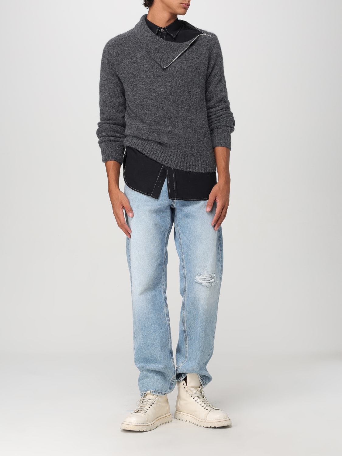 ISABEL MARANT SWEATER: Sweater men Isabel Marant, Grey - Img 2