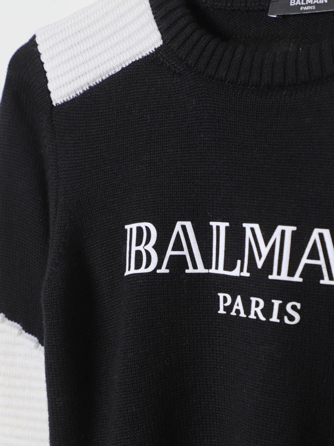 BALMAIN 스웨터: 스웨터 남아 Balmain, 블랙 - Img 3