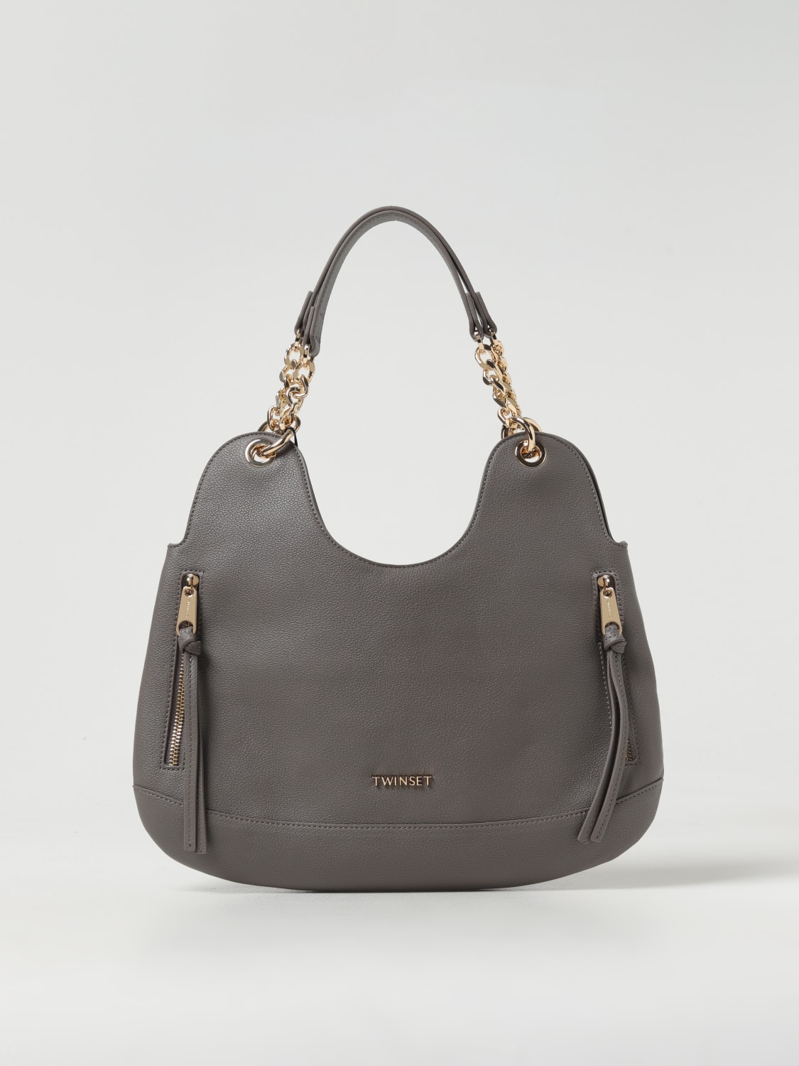 TWINSET SHOULDER BAG: Shoulder bag woman Twinset, Grey - Img 1