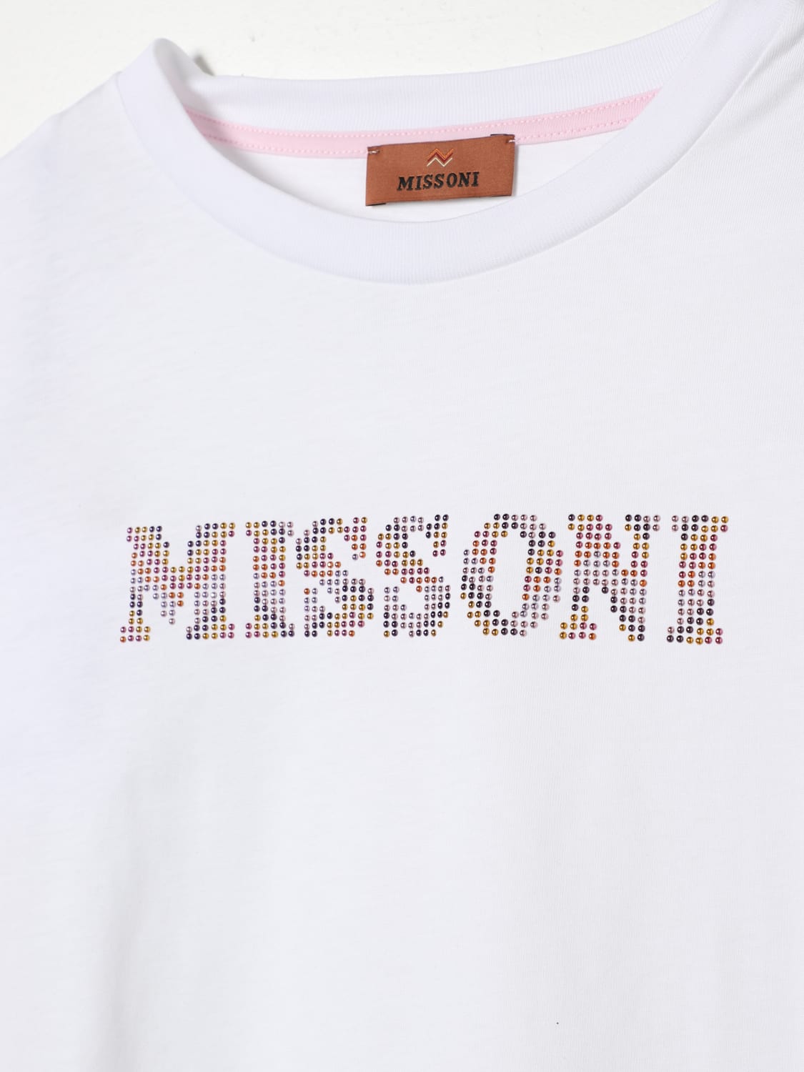 MISSONI T-SHIRT: T-shirt in cotone con logo Missoni, Bianco - Img 3