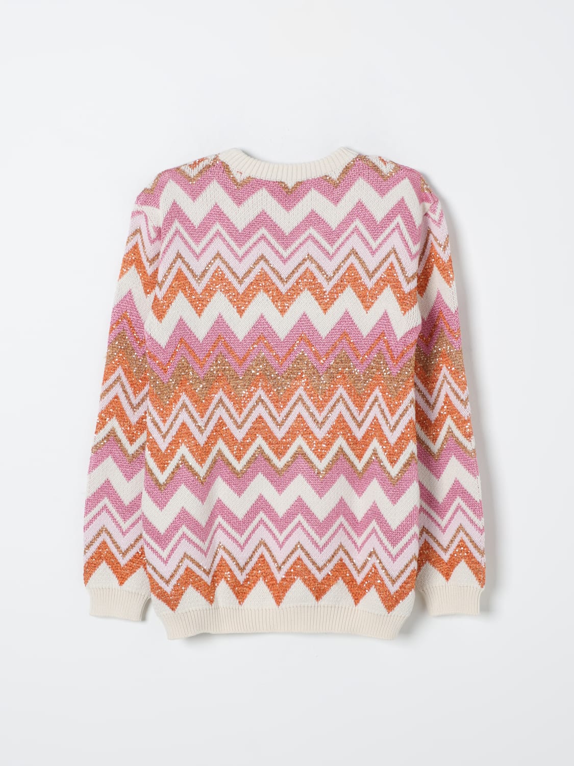 MISSONI MAGLIA: Maglia a zig zag Missoni, Beige - Img 2