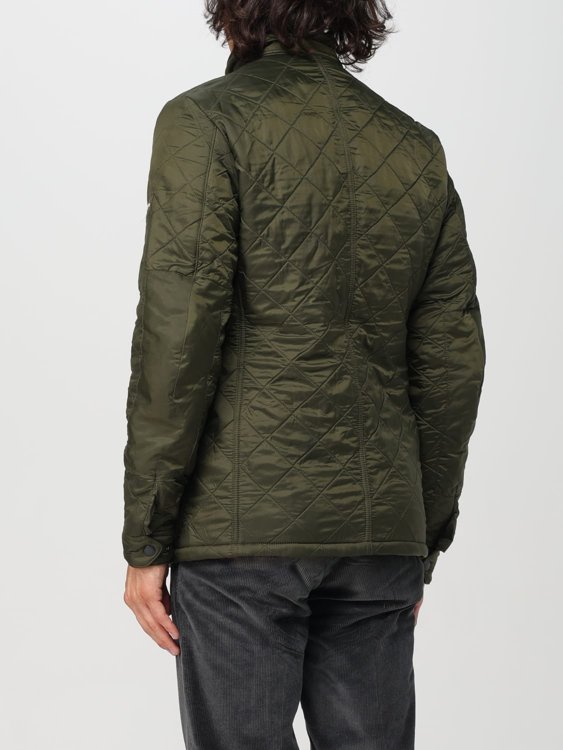 BARBOUR GIACCA: Giacca Barbour in nylon trapuntato , Oliva - Img 2