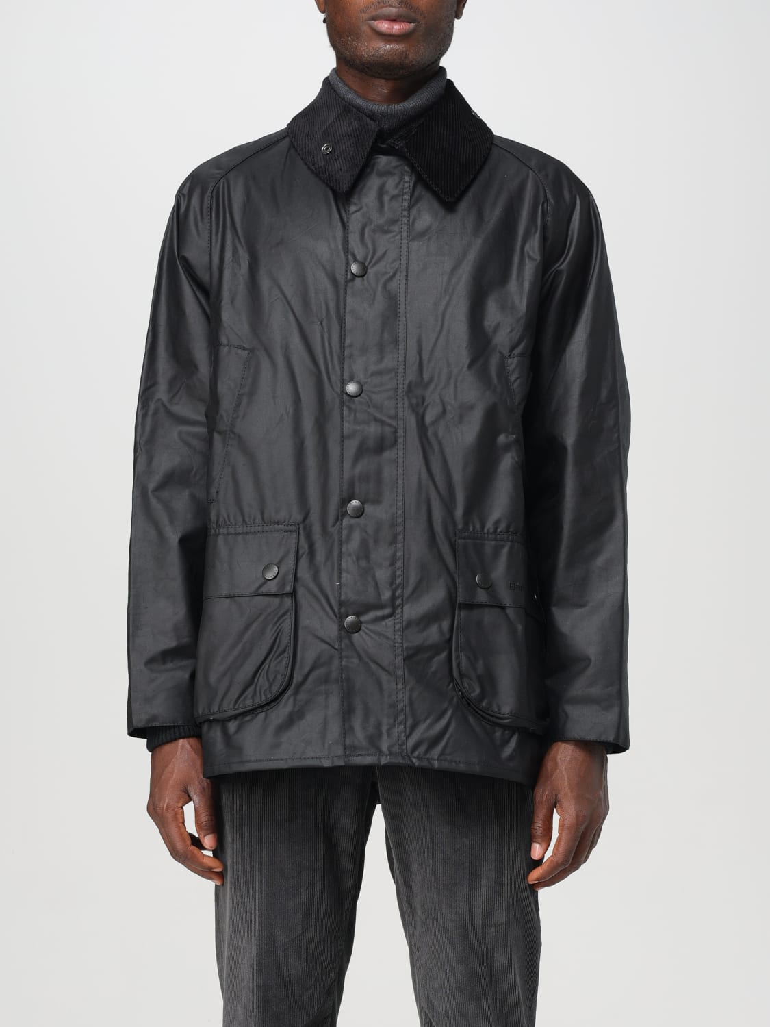 BARBOUR ジャケット: ジャケット メンズ Barbour, ブラック 1 - Img 1