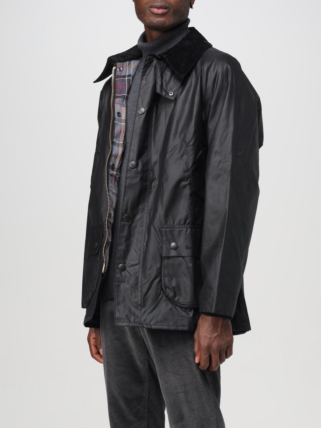 BARBOUR ジャケット: ジャケット メンズ Barbour, ブラック 1 - Img 3