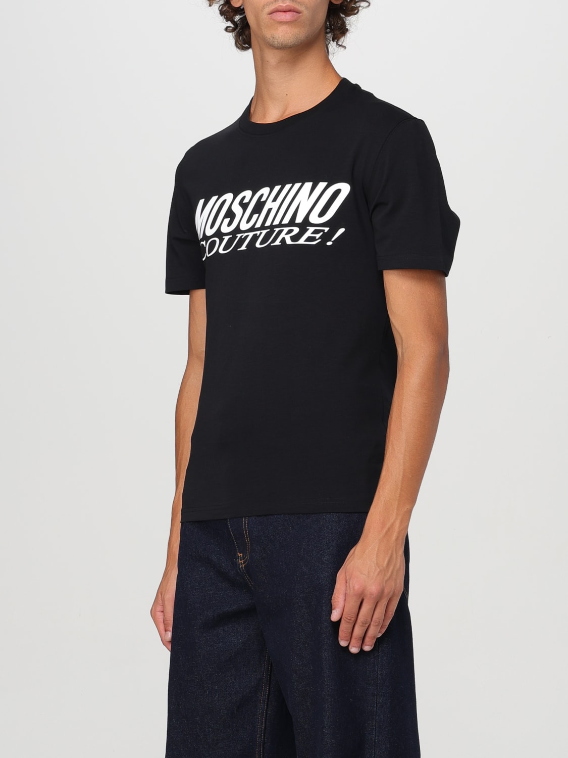 MOSCHINO COUTURE T-SHIRT: T-shirt con logo Moschino Couture, Nero - Img 3