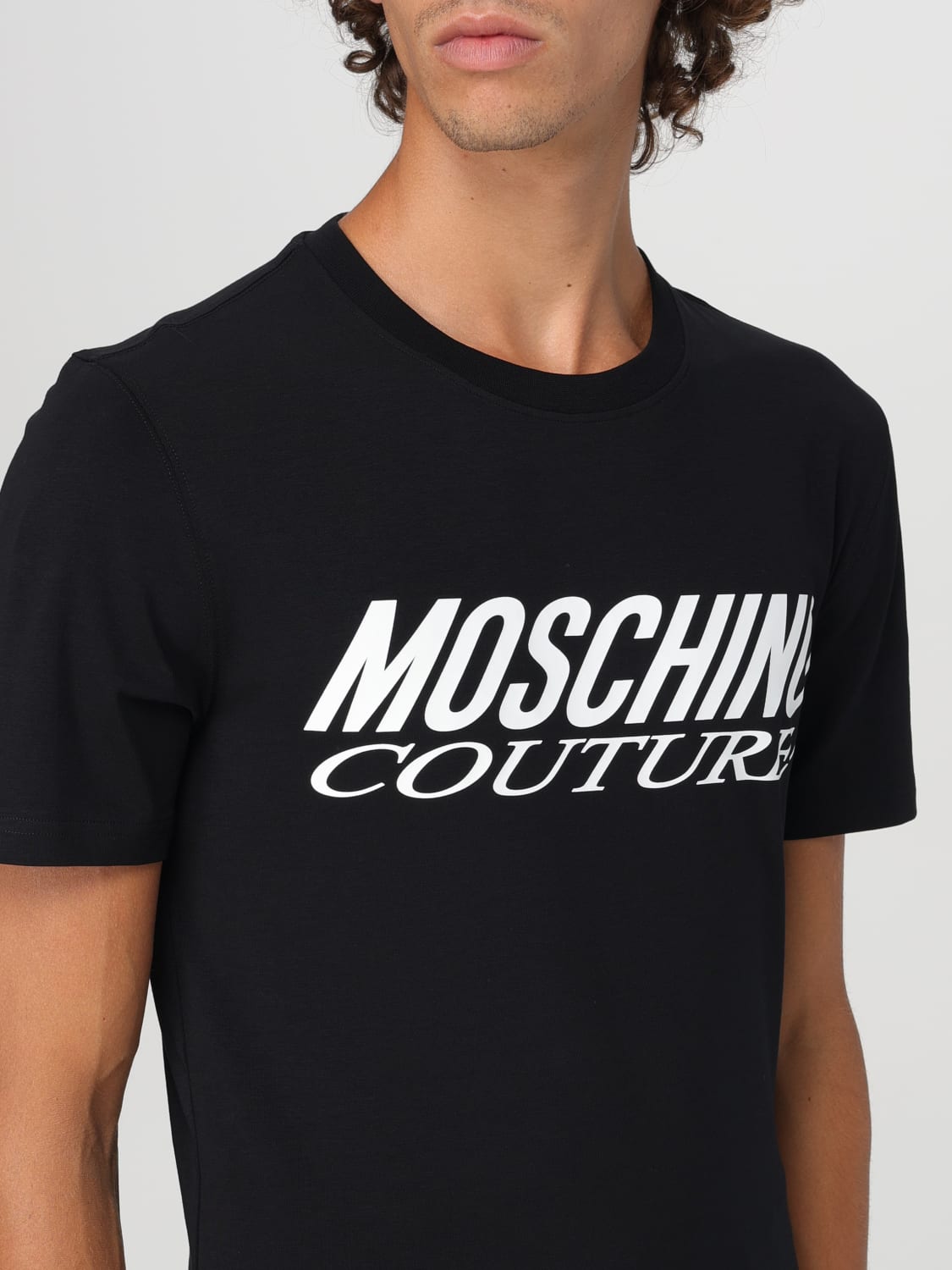 MOSCHINO COUTURE T-SHIRT: T-shirt con logo Moschino Couture, Nero - Img 4