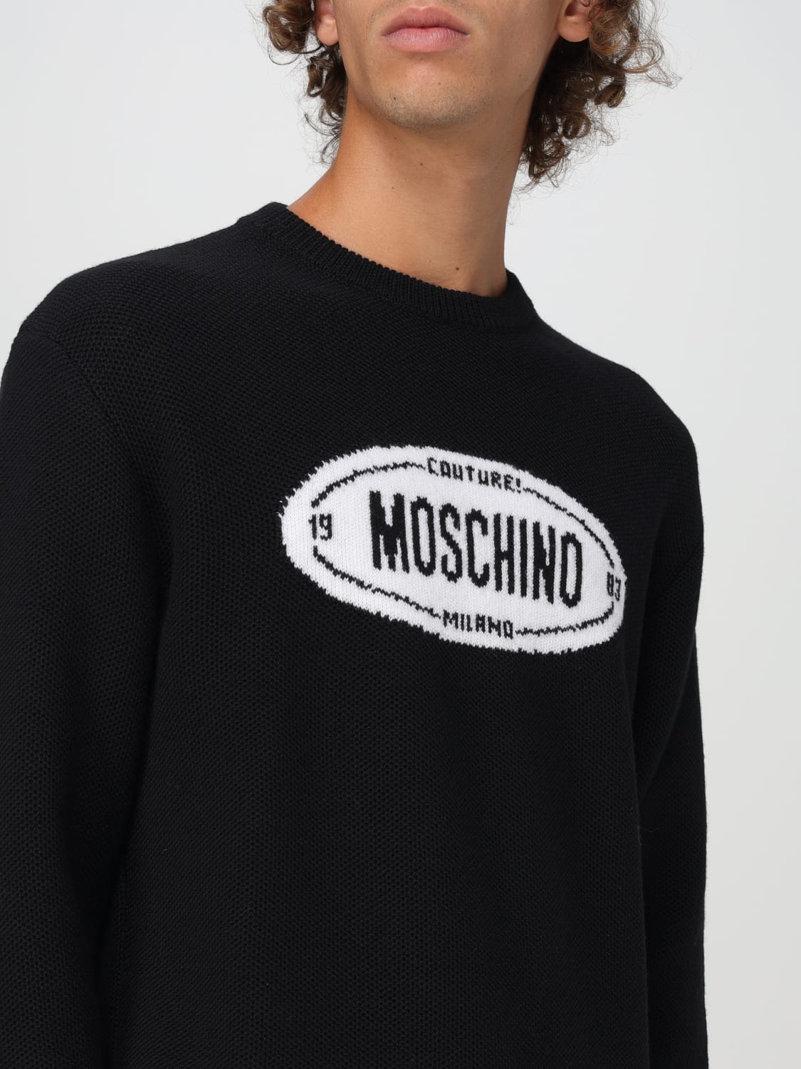 MOSCHINO COUTURE JERSEY: Jersey hombre Moschino Couture, Negro - Img 4