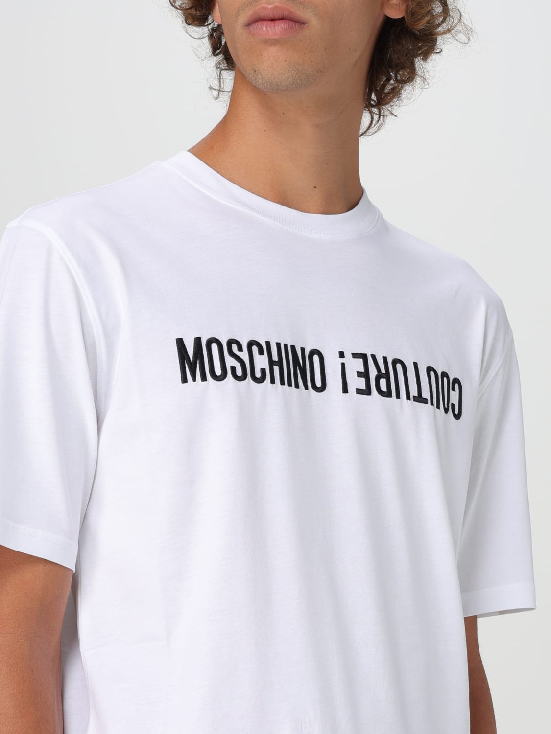 MOSCHINO COUTURE CAMISETA: Camiseta hombre Moschino Couture, Blanco - Img 4