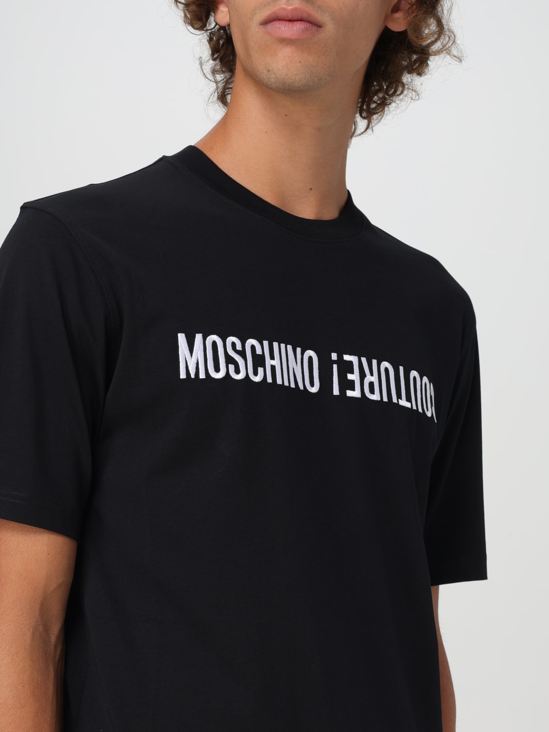 MOSCHINO COUTURE T-SHIRT: T-shirt con logo Moschino Couture, Nero - Img 4