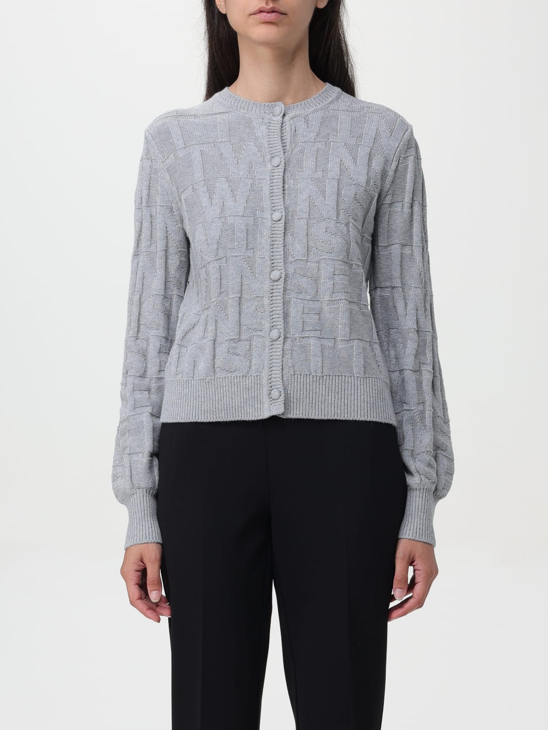 Giglio Cardigan logato Twinset in misto cashmere