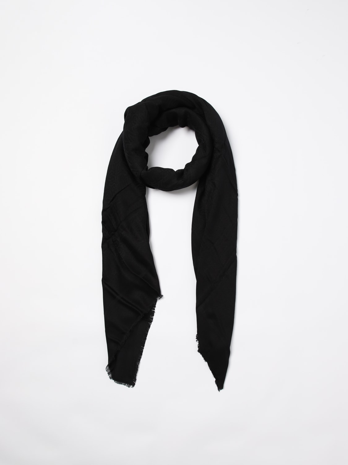 ELISABETTA FRANCHI SCARF: Scarf woman Elisabetta Franchi, Black 1 - Img 2