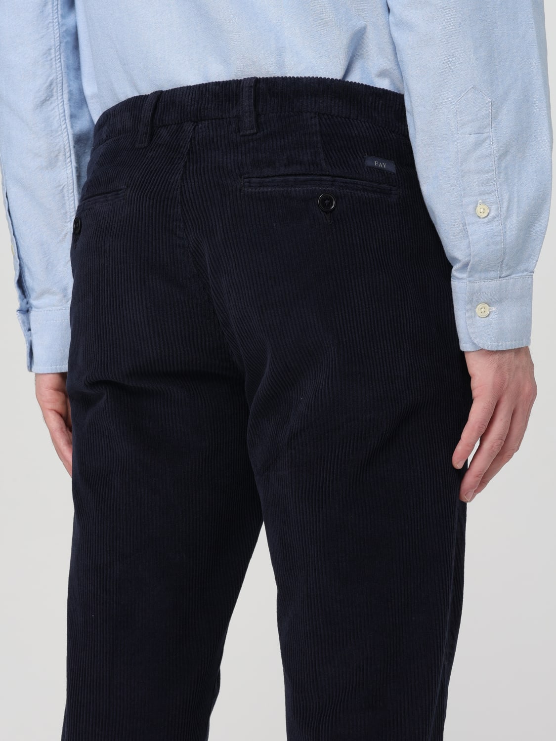 FAY PANTS: Pants men Fay, Blue - Img 3