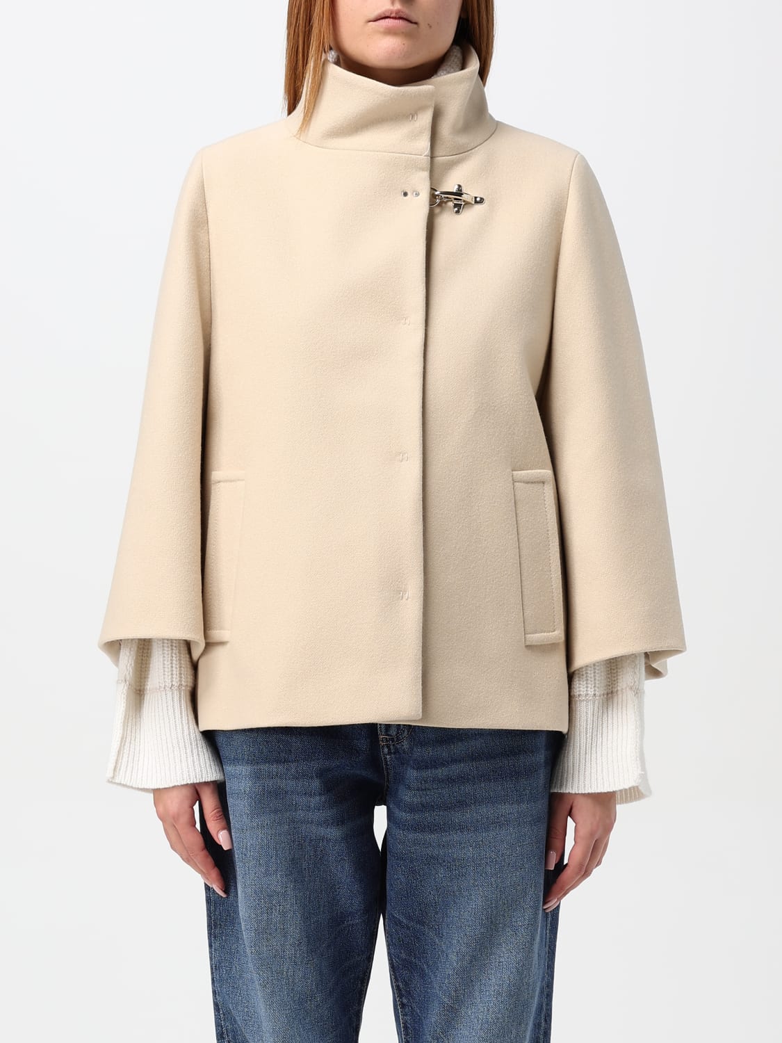 FAY COAT: Coat woman Fay, Cream - Img 1