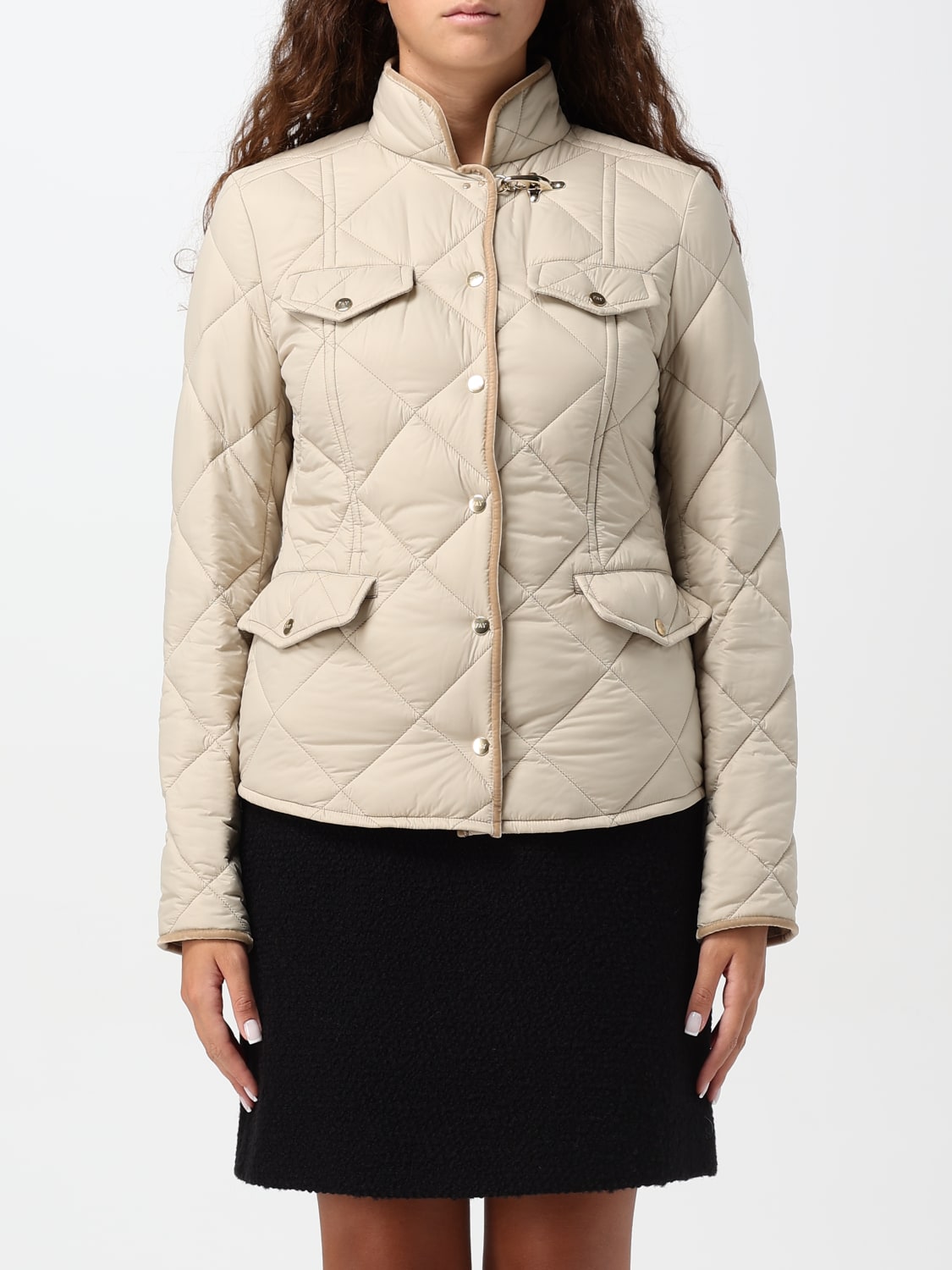 FAY JACKET: Coat woman Fay, Beige - Img 1