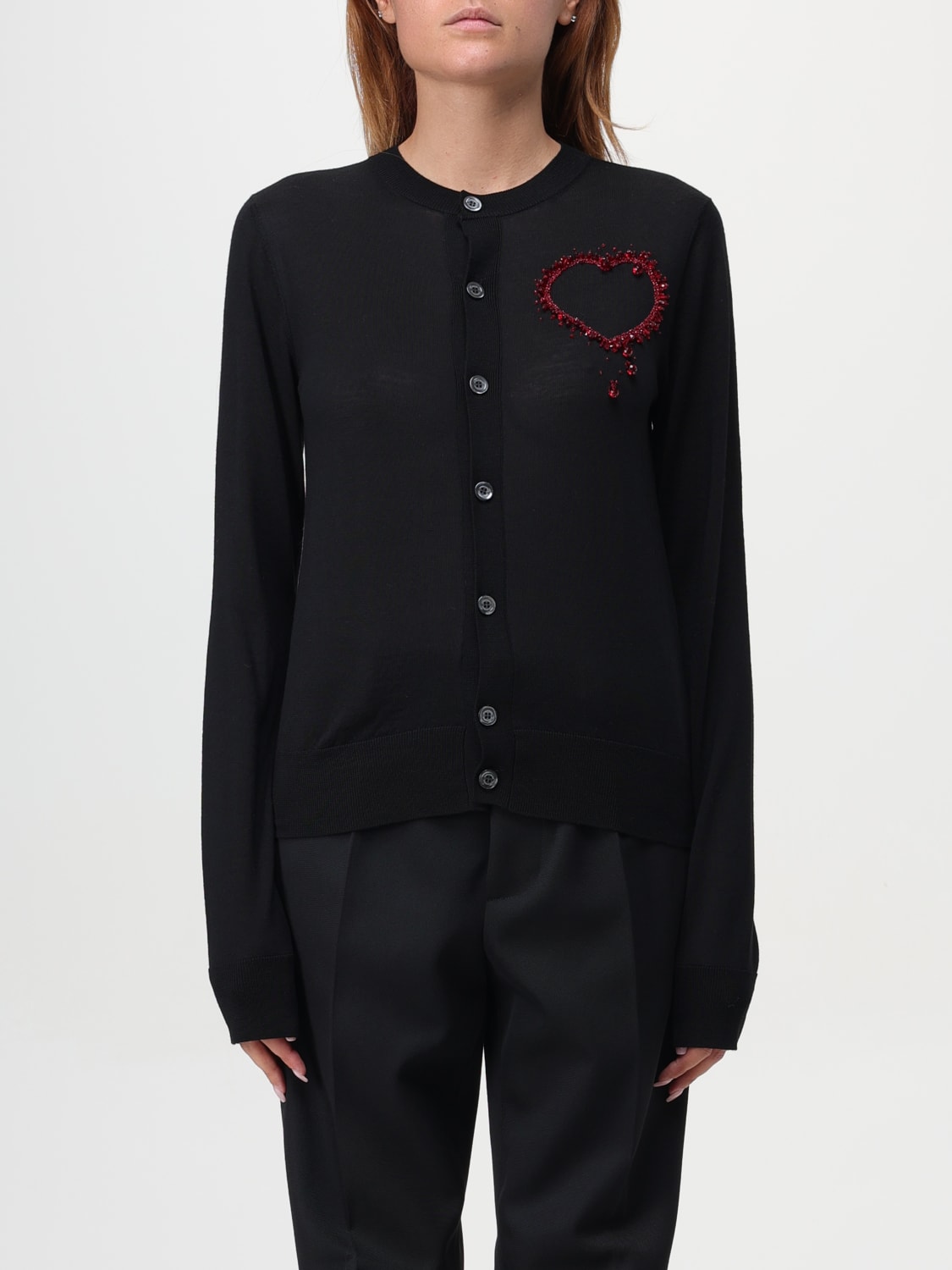 DSQUARED2 CARDIGAN: Pull femme Dsquared2, Noir - Img 1