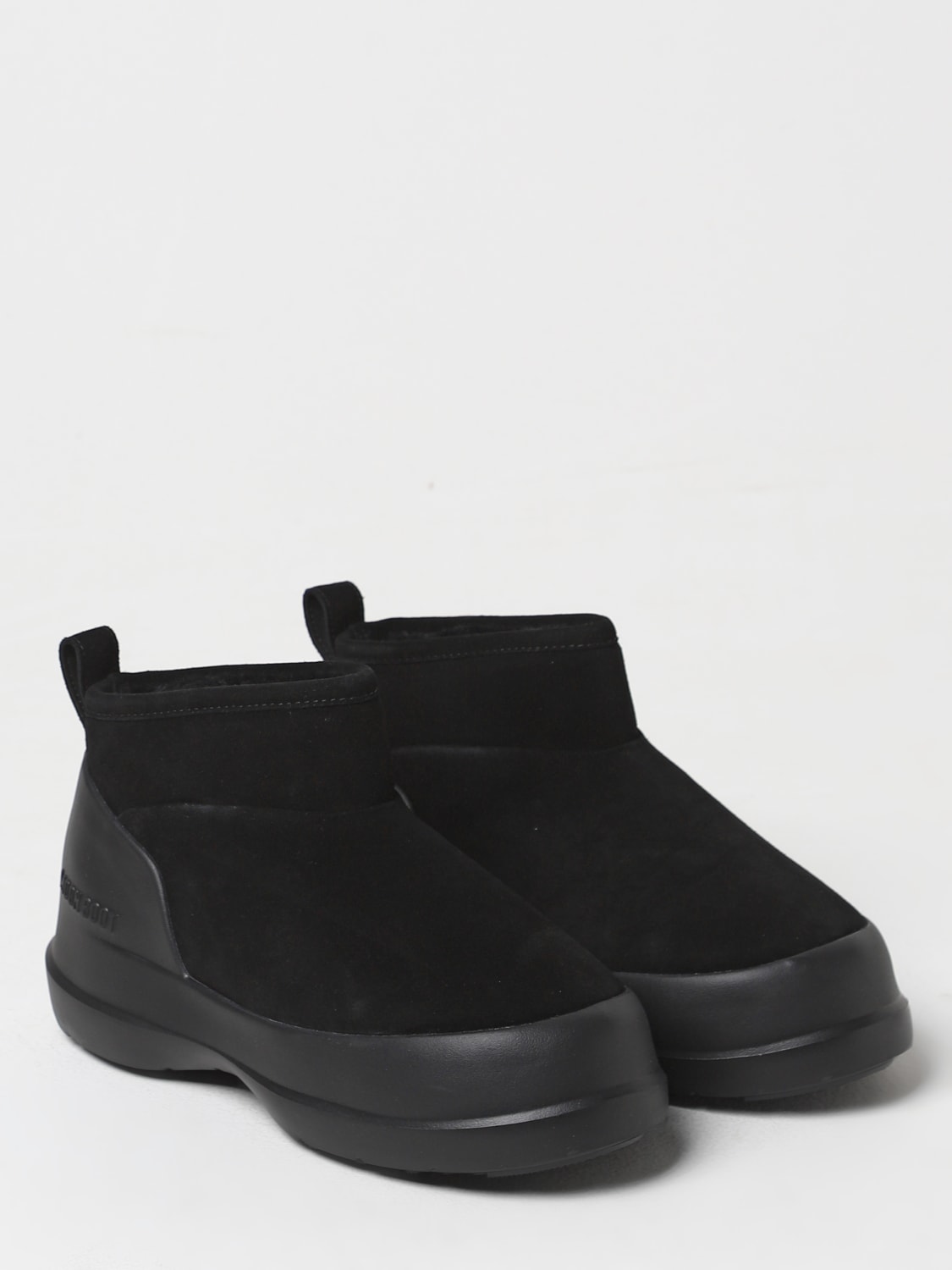 MOON BOOT FLAT ANKLE BOOTS: Shoes woman Moon Boot, Black - Img 2