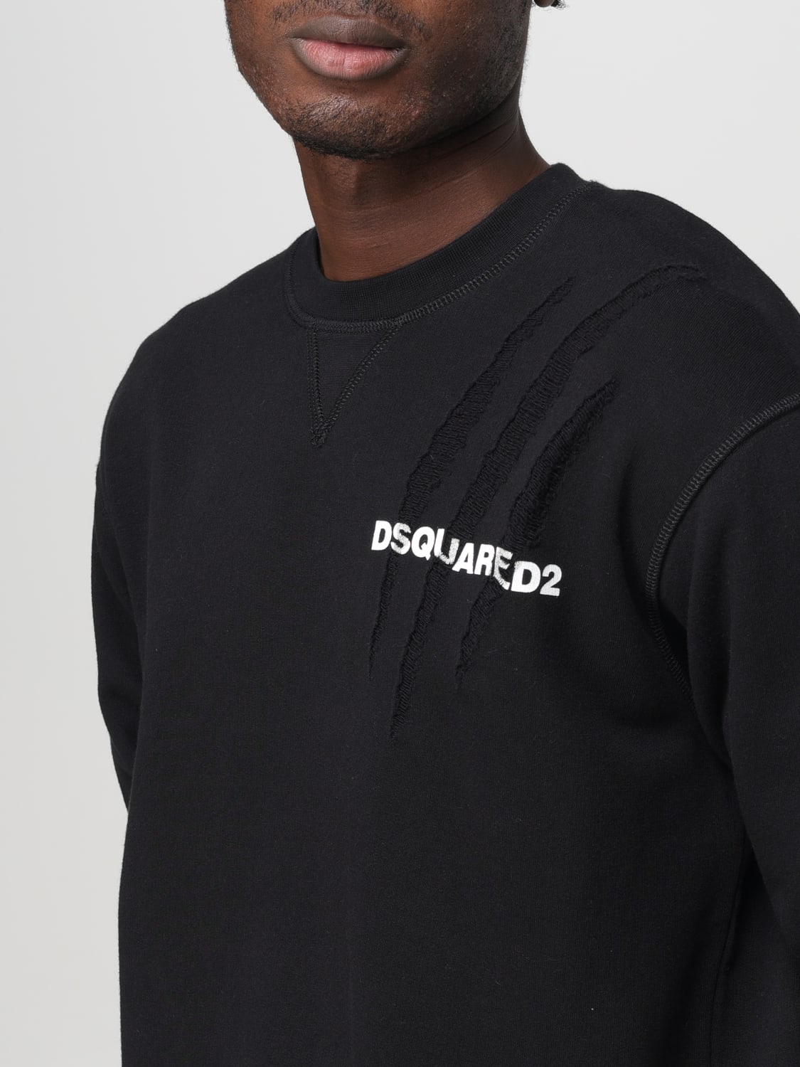 DSQUARED2 SWEATSHIRT: Sweatshirt men Dsquared2, Black - Img 3