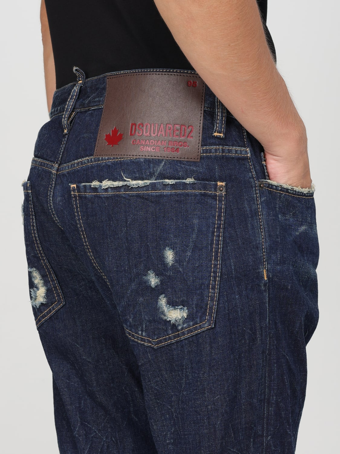 DSQUARED2 JEANS: Jeans men Dsquared2, Blue - Img 4