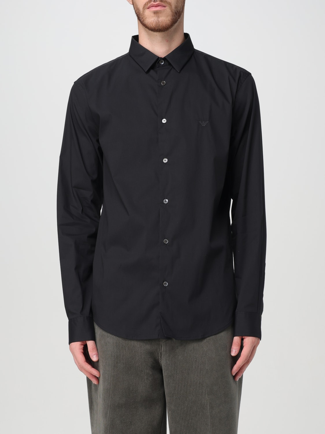 Giglio Camicia in popeline di cotone Emporio Armani