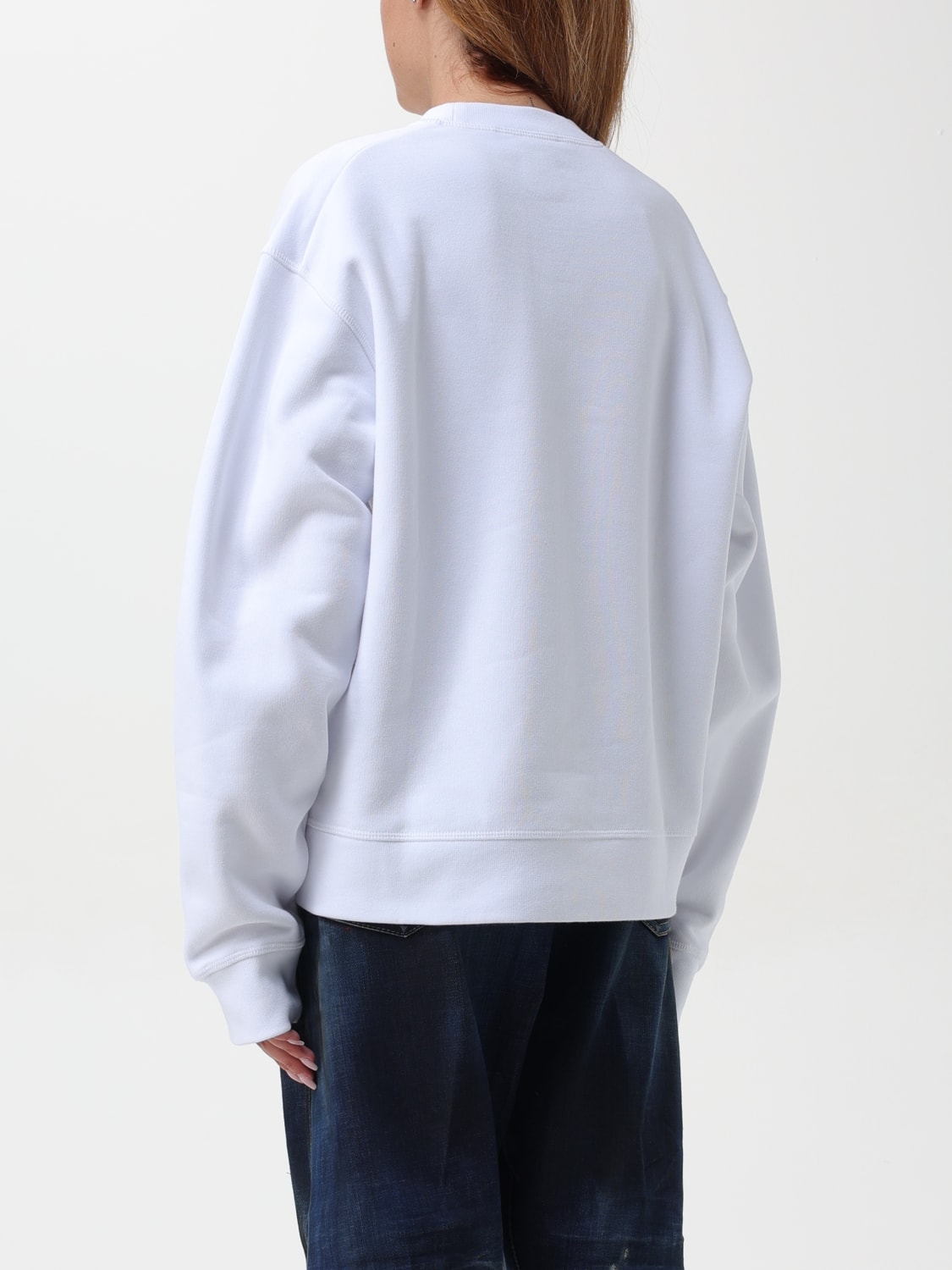 DSQUARED2 SWEATSHIRT: Pullover damen Dsquared2, Weiß - Img 3