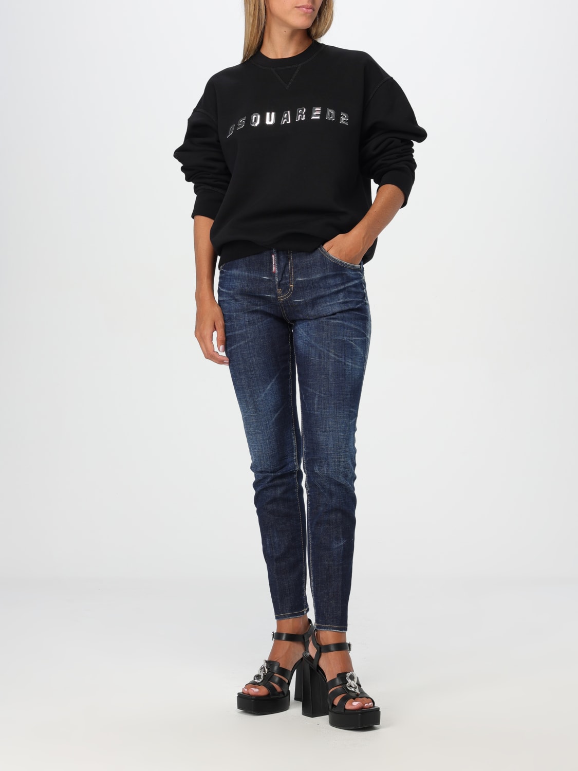 DSQUARED2 SWEAT-SHIRT: Pull femme Dsquared2, Noir - Img 2