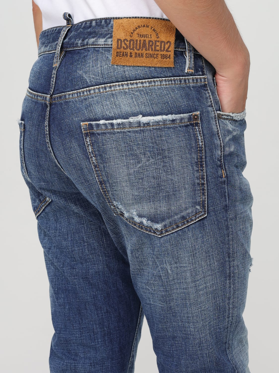 DSQUARED2 JEANS: Jeans herren Dsquared2, Blau - Img 4