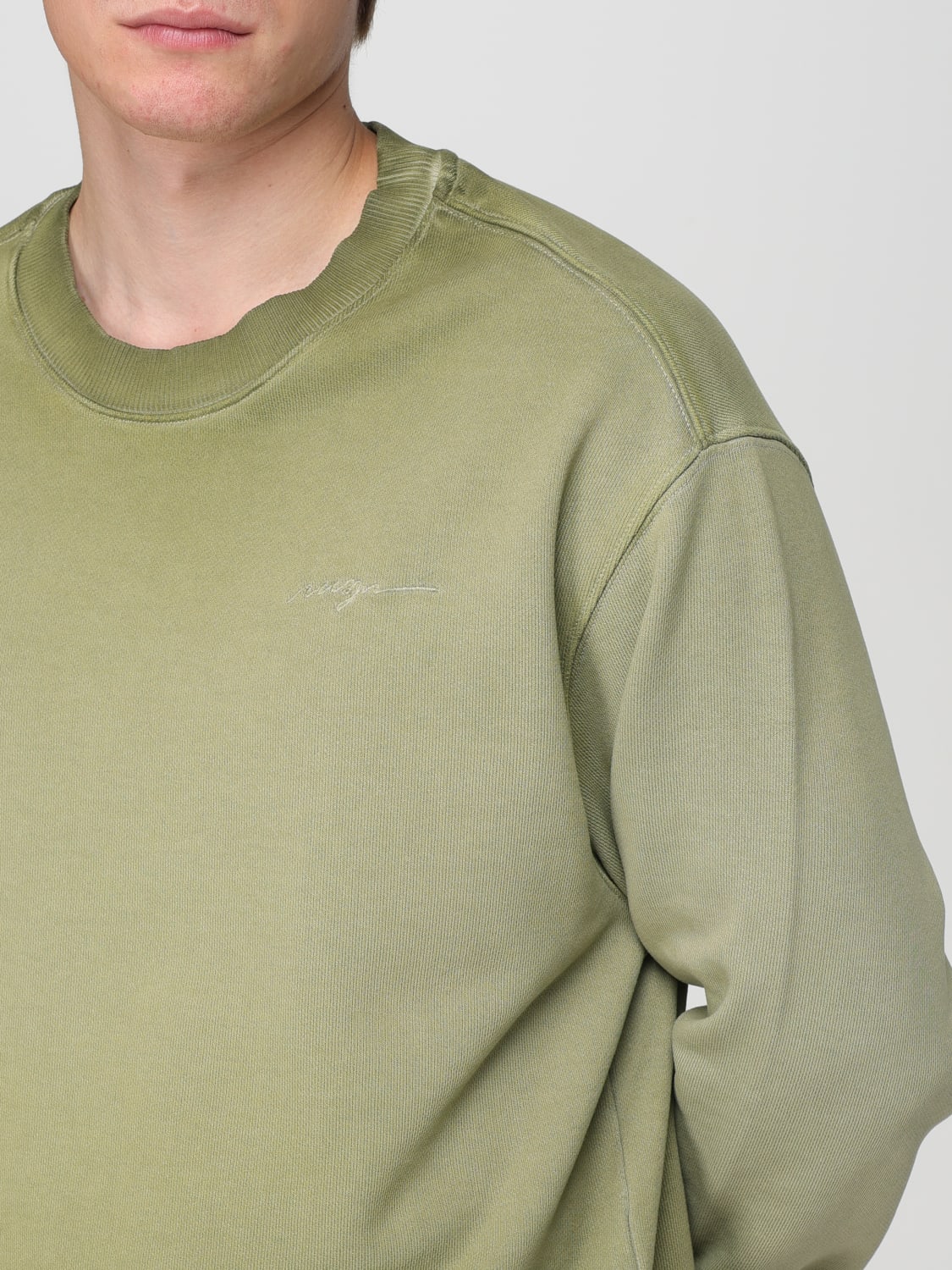 MSGM SWEATSHIRT: Sweater men MSGM, Green - Img 3